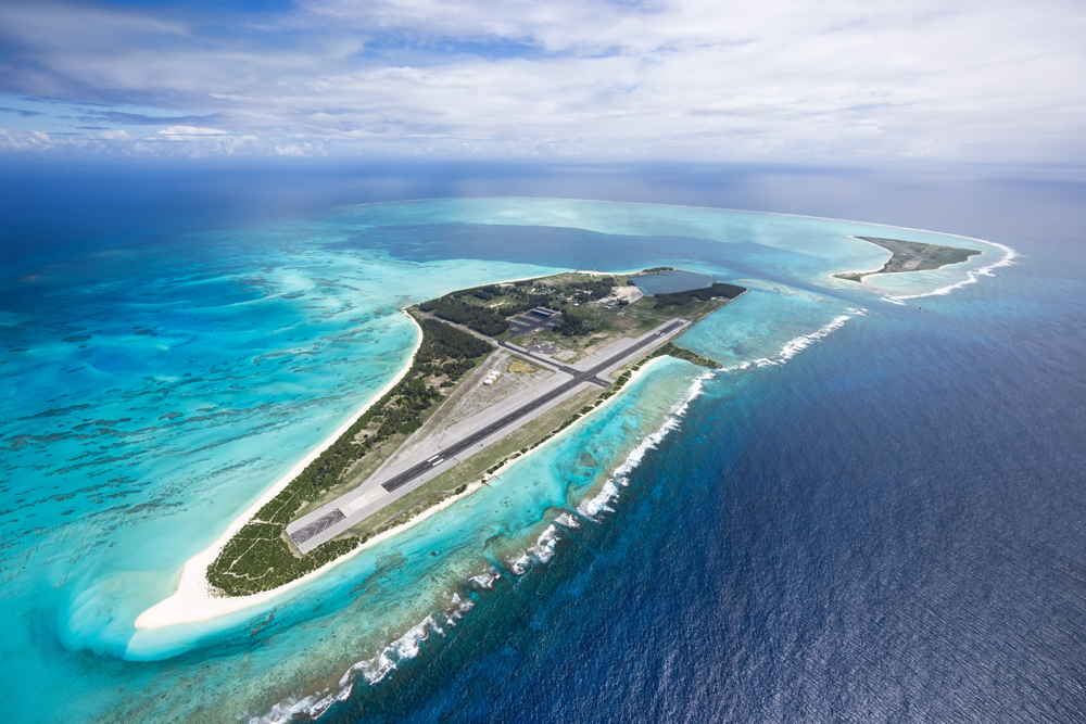 Midway Atoll aerial view